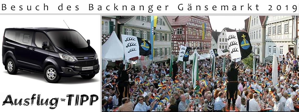 Besuch des Backnanger Gänsemarkt 2019