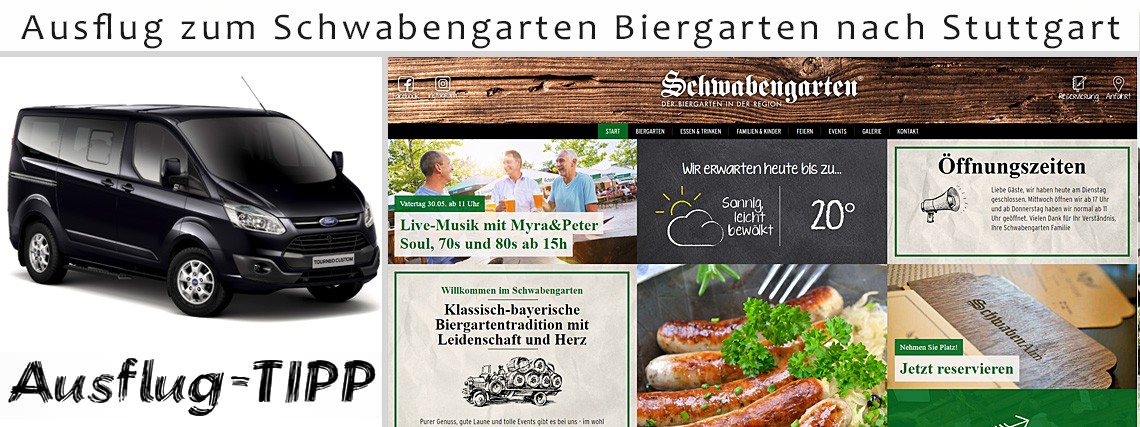 Ausflug zum Schwabengarten - Biergarten nach Stuttgart
